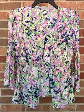 Kim rogers sheet blouse size medium